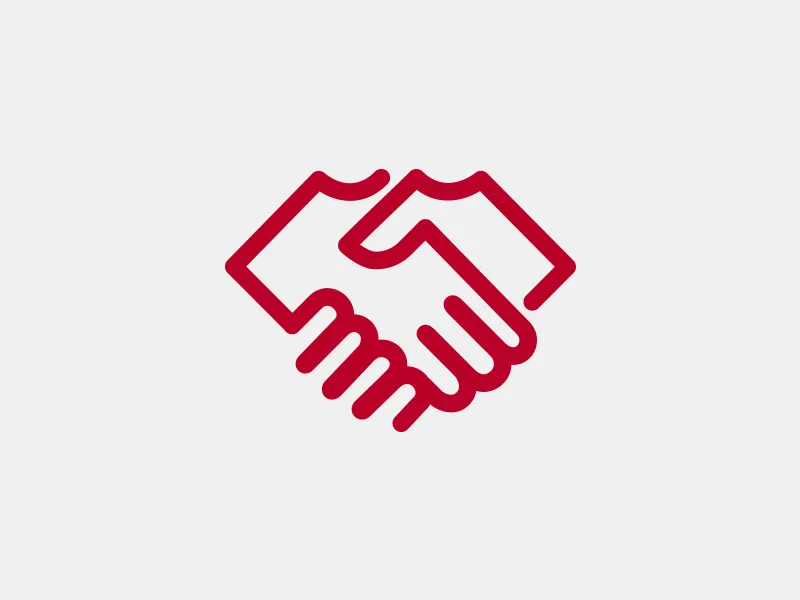 Linear Handshake Icon