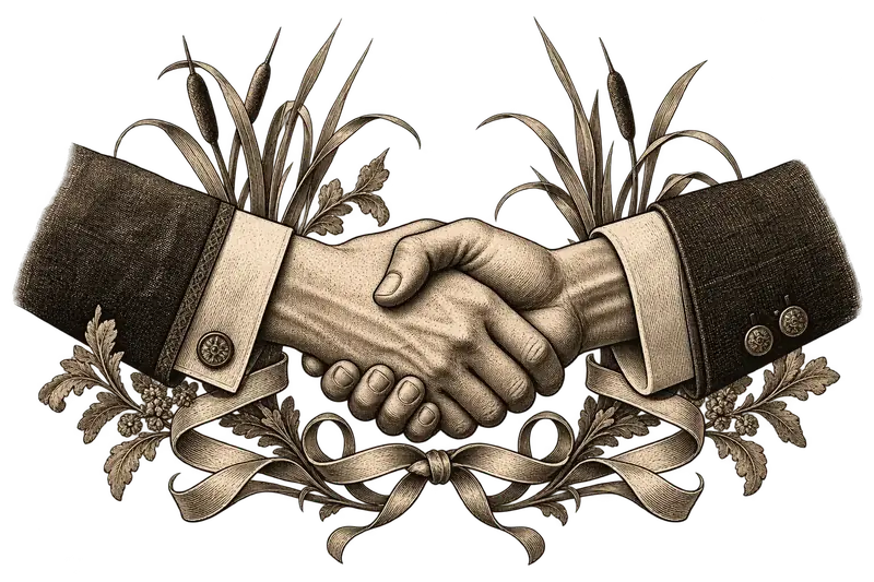 Illustration: a handshake